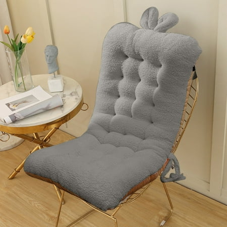 

Office Chair Cushion Desk Chair Cushion Back Support Back Cushion with Ties for Patio (Gray Free Size)