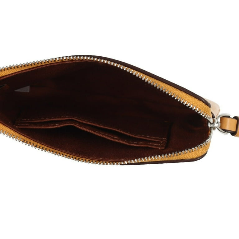 Double Zip Wristlet spindly Banana