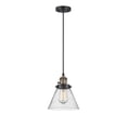 thumbnail image 5 of Innovations Lighting  Franklin Restoration Cone 1 Light 8" Cord Hung Mini Pendant Satin Gold/Matte White, 5 of 5