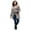 Taupe Grey, variant on Women's Plus Size Double Layer Puffer Coat