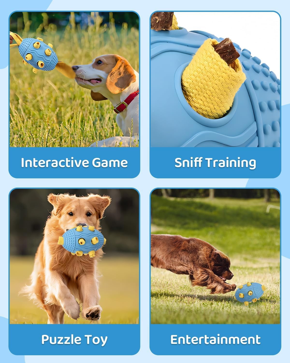 Interactive Dog Puzzle Toy for Natural Foraging Skills, Durable Snuffle Cube with Cloth Strips for Hide & Seek Treats, Slow Feeder for Mental Stimulation and Stress Relief in Green
