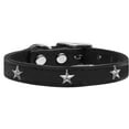 thumbnail image 2 of Mirage Pet Products Leather Star Dog Collar, Black, L/XL, 2 of 3