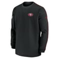 thumbnail image 2 of Men's Nike Black San Francisco 49ers 2024 Sideline Coaches Long Sleeve Top, 2 of 3