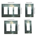 thumbnail image 2 of Yayeee Rocker Switch Wall Plate 3-Gang 6.5"x4.6" Home Decorative Outlet Cover, Forest House, 2 of 6