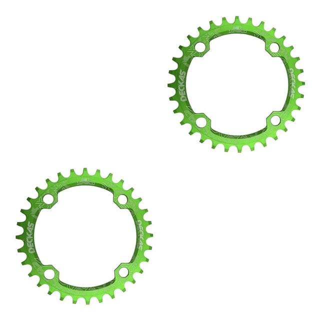 Juego de bielas Toystoory para bicicleta Piñón de Disco 104BCD 36T verde