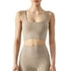 thumbnail image 1 of Txlixc Chaleco deportivo femenino, chaqueta de cuello cuadrado con estera extraible Txlixc  moda, 1 of 6