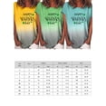 thumbnail image 2 of Women's Casual Gradient Color Short Sleeved Round Neck T-Shirt Summer Loose Tunic Blouse Top, 2 of 4