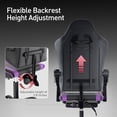 thumbnail image 6 of Gaming Chair with Headrest & Lumbar Support Ergonomic Computer Racing Chair with Footrest, Adjustable Hight Leather Swivel Computer Chair for Adult Teen Office or Gaming, 6 of 8