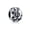 Silver-Black, variant on Womens .925 Sterling Silver Simple Shape Music Melody Notes Table G Clef Musician Charm Bead for Bracelet
