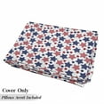 thumbnail image 5 of 4th of July Floor Pillow Lounger Cover, Grunge Celebration of Independence Day of United States of America, Nap Mat Printed Fabric Case for 5 Pillows, 88" x 36", Ruby Violet Blue White, by Ambesonne, 5 of 5