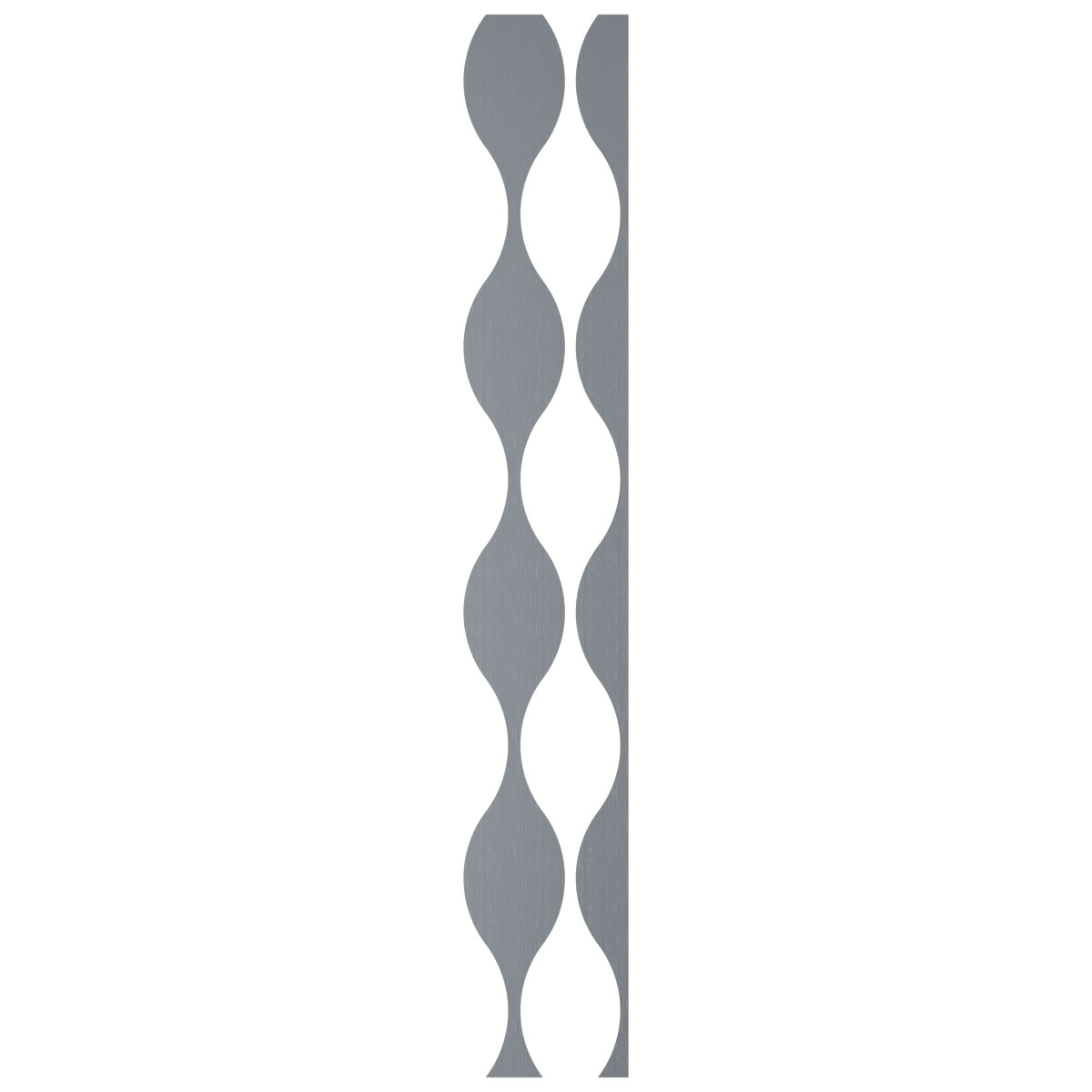 Ekena Millwork 94"H x 1/8"T Ozark Adjustable Acrylic Decorative Slat Wall Panel Kit, Gold Mirror (contains 8 Slats + 1 Straight Edge Starter Slat)