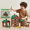 thumbnail image 4 of Juego de troncos de madera Wondertoys, 330 unidades, troncos de madera auténtica para mayores de 3 años, 4 of 8