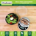 thumbnail image 2 of Freshware Meal Prep Containers [30 Pack] Bowls with Lids, Food Storage Bento Box | BPA Free | Stackable | Lunch Boxes, Microwave/Dishwasher/Freezer Safe, Portion Control, 21 day fix (28 oz), 2 of 9