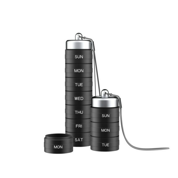 CozySound Pill Box 7 Day Weekly Pill Organizer,Daily Pill Holder Planner for Pills, Vitamins, Fish oil and Supplements, Large with Moisture Proof