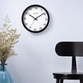 thumbnail image 2 of Titan Plastic Contemporary Wall Clock ( Black & White , 30.0 cm x 30.0 cm, Black), 2 of 5