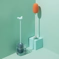 thumbnail image 3 of TIELUTT Bottle Brush Sponge Cleaning Brush Milk Toilet Racks That Go over the Toilet Short Dish Brush with Handle Nonstick Shower Cleaning Brush Stainless Steel for and Pans Scrub Brush Kitchen Vegeta, 3 of 3