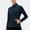 Navy, variant on Women's Cropped Athletic Full Zip Jacket Long Sleeve Workout Running Jacket Slim Yoga Track Jacket with Pockets