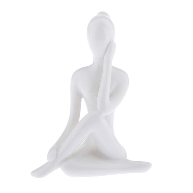Estatua de yoga para mujer, decoración, colección femenina, arte abstracto. Estilo-04
