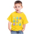 thumbnail image 1 of TIMIFIS T-Shirt de Pâques pour Tout-Petits Garçons Filles, T-Shirts Graphiques d'Été avec Imprimé Œufs Mignons, Col Rond, Manches Courtes, 3 Ans, 1 of 4