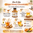 thumbnail image 4 of Honey Ginger Syrup by Annoor | 8.5 Oz | NFC | Raw Wildflower Honey and Cold Press Ginger Juice | No Pulp | Use in Tea, Coffee, Cocktail, Water Taste Enhancer, Health Shots, Salad Dressing & Cooking, 4 of 5