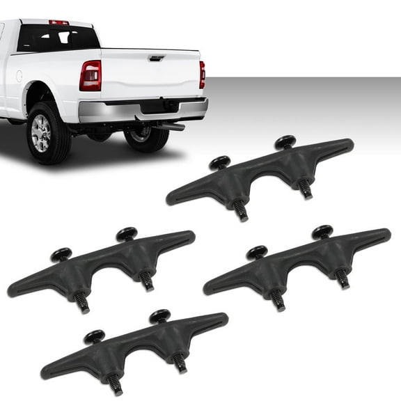 PIT66 Bed Tie Down Hooks w/Bolts Fit for 2019-2020 Dodge Ram 2500 New Body Style/Fit 2002-2008 Rams 55276735AB 4 PCS