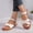 Beige, variant on Viluyesy Womens Flat Sandals, Ankle Strap Wide Width Peep Toe Summer Casual Gladiator Shoes Beige