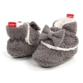 thumbnail image 6 of AVAIL Newborn Baby Boy Girl Soft Fleece Booties Infant Slippers Toddler First Walkers Autumn Winter Ankle Crib Shoes, 6 of 6