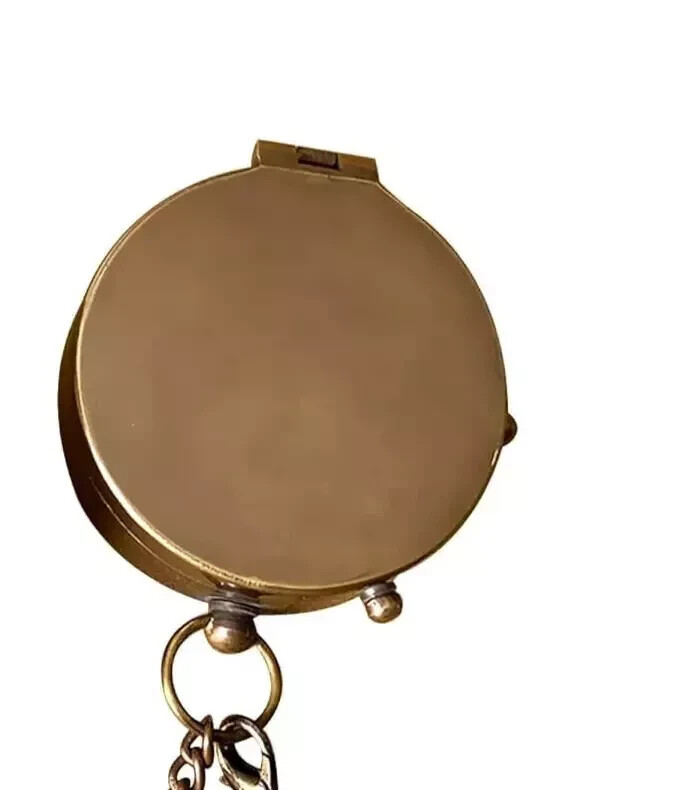 Antique Vintage Brass Pocket Compass Brass Nautical Compass Marine Compass Gift