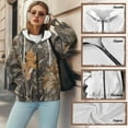 thumbnail image 6 of Garronmavis Camouflage Leaves Women Full Zip Up Hoodies Stylish Versatile Long Sleeve Sweatshirt for Women Oversized Loose Long Sleeve Outerwear Winter Outfit with Pockets, 6 of 7