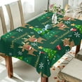 thumbnail image 4 of Dreamtimes Christmas Tree Tablecloth, Waterproof Washable Polyester Square Table Cover, Durable Tablecloth for Kitchen Dining Table Party Decor, 54"x72", 4 of 7