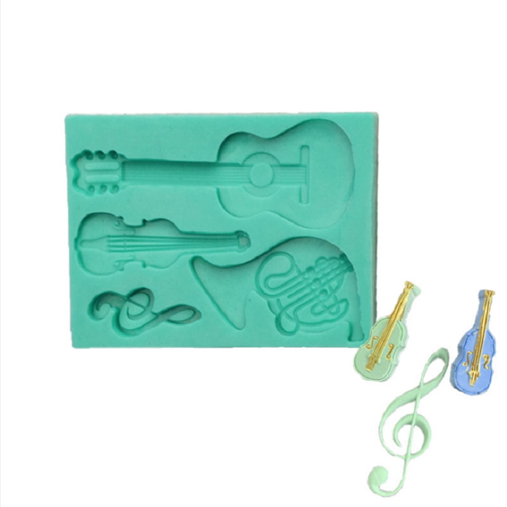 Music Notes Flexible Silicone Mold Candy Fimo Clay #352 Fondant Chocolate Music Notes Flexible Silicone Mold Candy Fimo Clay #352 Fondant Chocolate