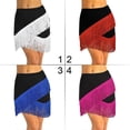 thumbnail image 4 of Women Fringes Tassels Mini Skirt Ballroom Latin Tango Salsa Dancewear Dress Samba Chacha Dancing Skirts Stage Wear, 4 of 5