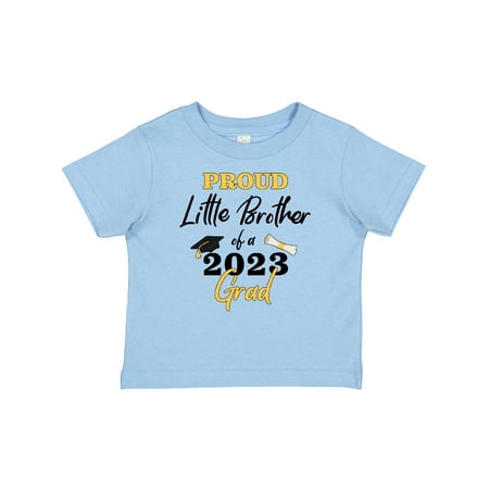 

Inktastic Proud Little Brother of a 2023 Grad Gift Baby Boy T-Shirt