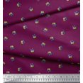 thumbnail image 2 of Soimoi Polyester Crepe Fabric Frog Animal Decor Fabric Printed Yard 42 Inch Wide, 2 of 3