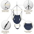 thumbnail image 4 of ONCLOUD  Hammock Hanging Sky Chair, Air Swing Seat with Rope with  Pillow and Drink Holder Beech Wood Indoor/Outdoor Patio Yard 250LBS, 4 of 8