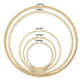 thumbnail image 5 of MesaSe love5pcs Embroidery Hoops Set Round Cross Stitch Hoops Rings Wood Circle Embroidery Loops 5 Inch to 12 Inch Needlework Supplies for DIY Embroidery and Cross Stitch Crafts, 5 of 5