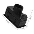 thumbnail image 2 of HAMPPLIES car vent Dashboard Air Vent Black ABS for RV Users 1Pcs, 2 of 8