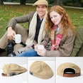thumbnail image 2 of Retro Warm British Style Harajuku style Painter Hat Peaked Cap Autumn Winter Women Cap Korean Style Hat Cotton Berets Men Berets GREY, 2 of 8
