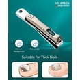 thumbnail image 4 of Set de manicura MR.GREEN de acero inoxidable con funda de viaje (12 unidades), 4 of 9