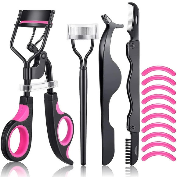 Eyelash Curler, 4 In 1 Eyelash Curlers Kit For Women Includes Lash Curler, Eyelash Brush, Eyelash Extension Tweezers, Eyebrow Brush And Comb