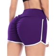 thumbnail image 3 of Women's High Waisted Workout Shorts, Stretch Athletic Running Shorts for Fitness and Activewear, 3 of 5