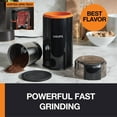 thumbnail image 2 of Silent Vortex Electric Coffee Grinder - 3 oz Capacity, 5x Quieter, 175W Motor, Removable Dishwasher-Safe Bowl, 12-Cup Yield, Black, 2 of 6