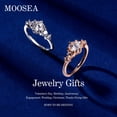 thumbnail image 2 of Anillo de compromiso MOOSEA con moissanita de 1,2 quilates en oro blanco vermeil de 14 quilates, 2 of 7