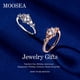 thumbnail image 2 of Anillo de aniversario MOOSEA de 5 piedras con moissanita, oro de 14 quilates, 1,2 quilates, 2 of 7