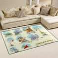 thumbnail image 2 of Coolnut Lightweight Soft Area Rugs 60 x 39 inch (5'x 3'3"), Savannah Animals Floor Mat for Kids Playing Room Hardwood Floor Living Room Nursery Rugs, 2 of 6
