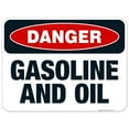 thumbnail image 1 of Danger Gasoline And Oil Sign, OSHA Danger Sign, 18x24 Aluminum, 1 of 1