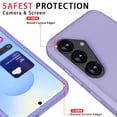thumbnail image 5 of Diverbox Heavy Duty Case for Samsung Galaxy S25+ Plus, Shockproof Protective Phone Cover with Camera Control Button and Screen Protector - Purple, 5 of 7