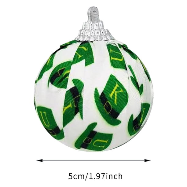 Decoraciones del Día de San Patricio, Accesorios del Día de San Patricio, Regalos del Día de San Patricio, Decoración de fiesta del Día de San Patricio, Festival irlandés, Bola de tela, Fiesta de Año