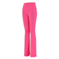 thumbnail image 2 of Women Fashion Solid Color High Waisted Yoga Pants Casual Slightly Flared Trousers, 2 of 7