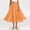 Orange B, variant on Women’s A-Line Midi Skirts Casual Elastic High Waist Flowy Swing Beach Boho Free Size Long Skirt Black B Free Size
